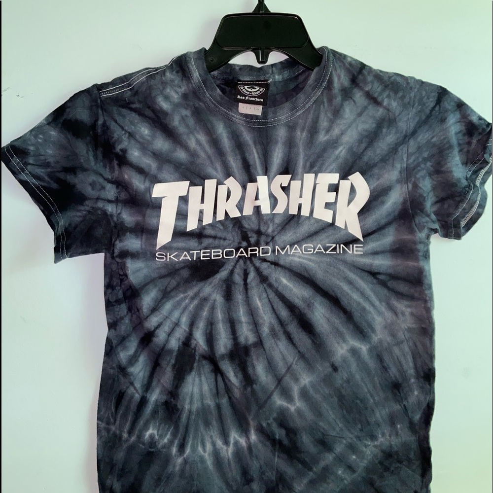🖤🤍black/white tie dye thrasher shirt🖤🤍